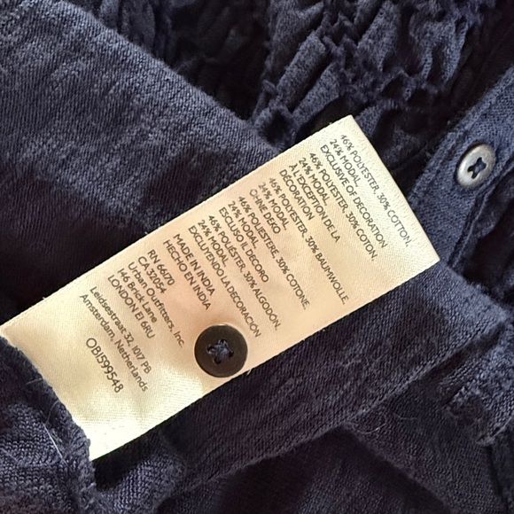 Free People Don’t call me baby thermal tunic top mini dress high low hem - Picture 4 of 10